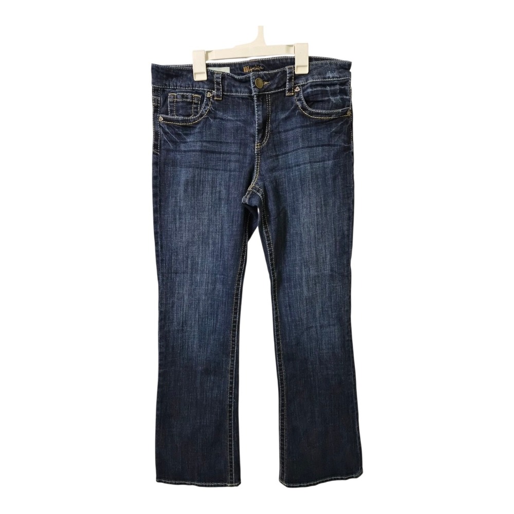 KUT from the Kloth Natalie High Rise Bootcut Jeans Women's Size‎ 12 Dark Wash